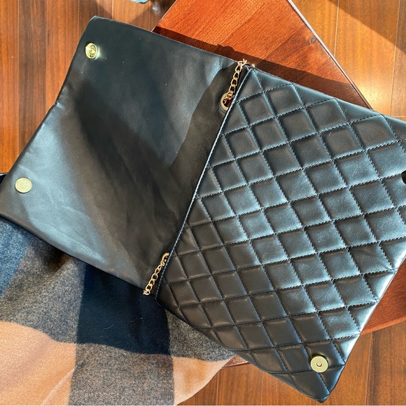 Shoulder Bag Fashion Plaid Leather Crossbody Bags Large Envelope Handbag Purses - Picture 5 of 9